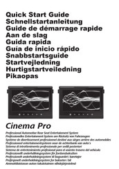 NextBase Cinema Pro Guide De Démarrage Rapide