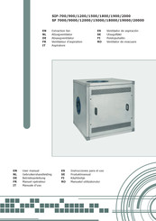 PLYMOVENT SIF-1200 Manuel Opérateur