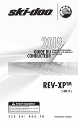 BRP ski-doo REV-XP 550F 2018 Guide Du Conducteur