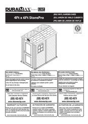 DuraMax 4Ft x 6Ft StorePro Guide D'instructions