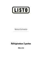 Listo RDL 212 Notice D'utilisation