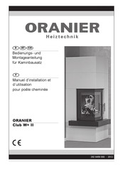 Oranier Club W+ II Manuel D'installation Et D'utilisation