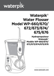 Waterpik WP-674 Mode D'emploi
