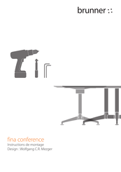 Brunner fina conference 6922/8 Instructions De Montage