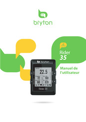 Bryton Rider 35 Manuel De L'utilisateur