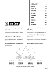 Vetus BOW3512D Instructions De Montage