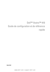 Dell Vostro 410 Guide De Configuration Et De Référence Rapide