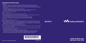Sony Walkman NWZ-A828 Guide De Démarrage