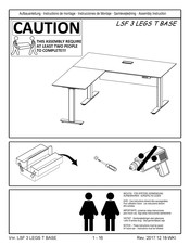 Unique Furniture LSF 3 LEGS T BASE Instructions De Montage