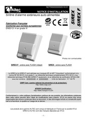 Altec SIREX Notice D'installation