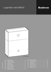 Buderus Logamatic web KM200 Notice D'installation