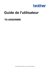 Brother TD-4550DNWB Guide De L'utilisateur
