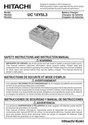Hitachi Koki UC 18YSL3 Mode D'emploi