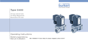 Burkert 0400 Manuel D'utilisation