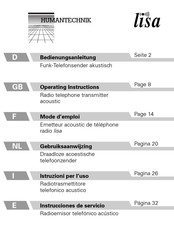 HumanTechnik lisa A24640 Mode D'emploi