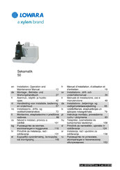 Xylem LOWARA Sekamatik 50 E Manuel D'installation