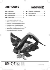 Meister MEH900-2 Traduction Du Manuel D'utilisation Original