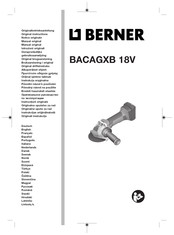 Berner BACAGXB 18V Notice Originale