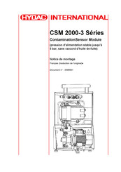 HYDAC International CSM 2000-3 Série Notice De Montage