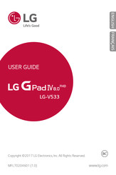 LG G Pad IV 8.0 FHD Mode D'emploi