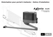 SOMFY AXOVIA multi Notice D'installation