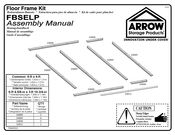Arrow Storage Products FBSELP Guide D'assemblage