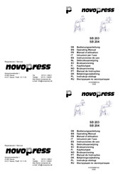 NovoPress SB 204 Manuel D'utilisation