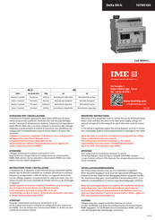 IME Delta D4-h Mode D'emploi