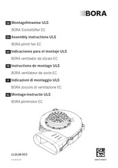 bora ULSUM-003 Instructions De Montage