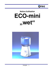 OTEC ECO-mini wet Notice D'utilisation