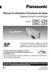 Panasonic LUMIX DMC-ZS6 Manuel D'utilisation Fonctions De Base