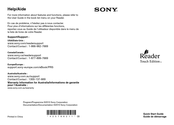 Sony Reader Touch Edition PRS-650 Guide De Démarrage