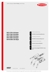 Fronius MTG 270i US-Style Instructions De Service