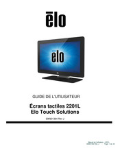 Elo Touch Solutions 2201L Guide De L'utilisateur