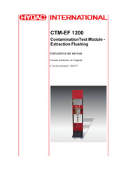 HYDAC International CTM-EF 1200 Instructions De Service