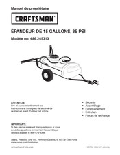 Craftsman 486.245313 Manuel Du Propriétaire