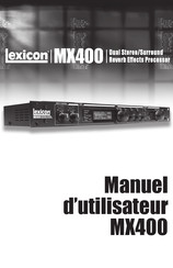 Lexicon MX400 Manuel D'utilisateur
