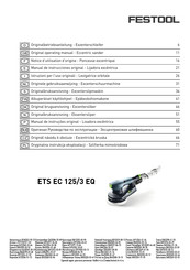 Festool ETS EC 125/3 EQ Notice D'utilisation D'origine