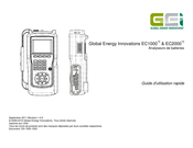 Global Energy Innovations EC2000 Guide D'utilisation Rapide