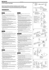 Sony HT-SF1300 Guide D'installation