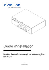 Avigilon ENC-4PORT Guide D'installation