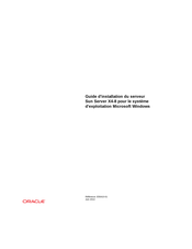 Oracle Sun Server X4-8 Guide D'installation