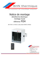 BHN Thermique FOH22-3 Notice De Montage