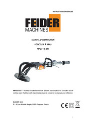 Feider Machines FPG710-SH Manuel D'instructions