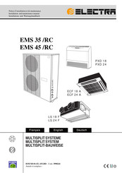 Electra EMS 45/RC Notice D'installation Et De Maintenance