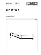 Sirona IMPLANT 20:1 Notice D'utilisation