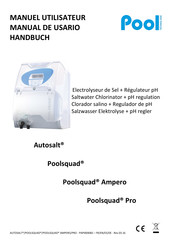 POOL Autosalt Manuel Utilisateur