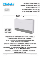 Technibel TAF-L Série Notice D'utilisation