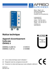 Afriso EURO-INDEX 44510 Notice Technique