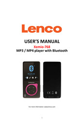 LENCO Xemio-768 Mode D'emploi